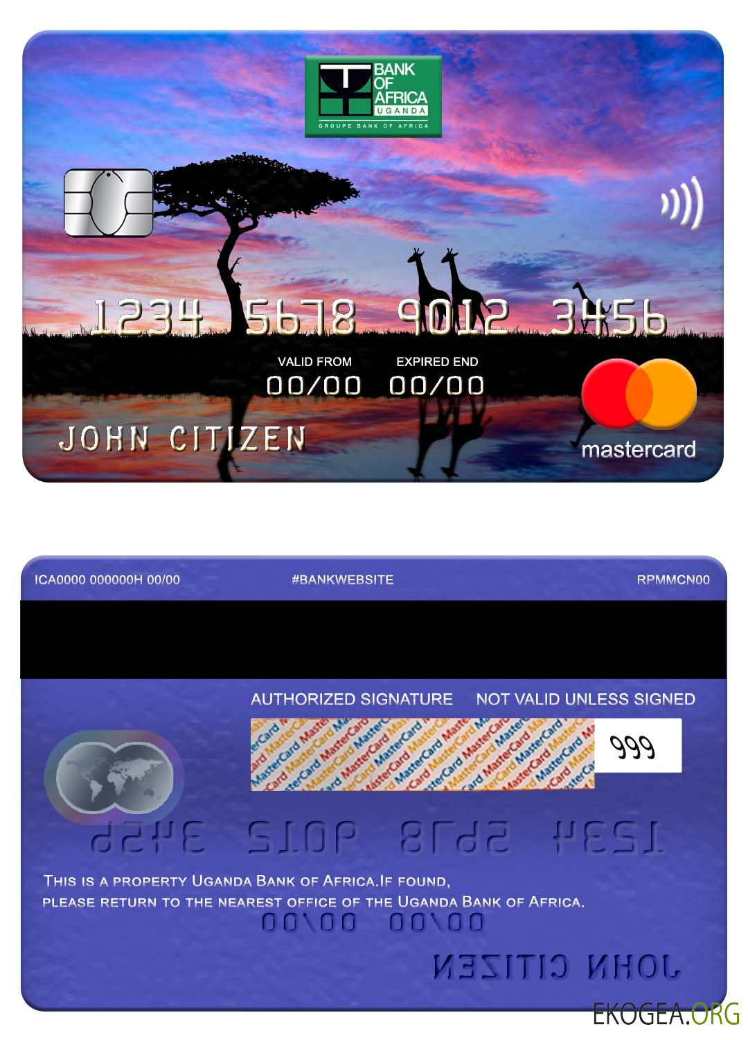 Mastercard de la Banque ougandaise d'Afrique